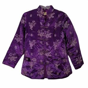 Fortune Purple 100% Nylon Asian Oriental Theme Jac